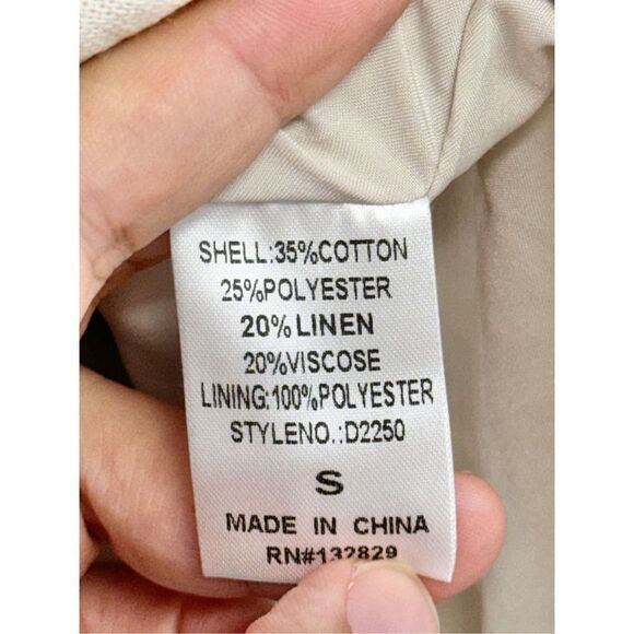 MIOU‎ MUSE Dress Size Small Bow Tie A-Line Mini Linen Blend NWT - Picture 12 of 12